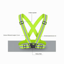 Carica l'immagine nel visualizzatore di Gallery, HYCOPROT Gilet di Sicurezza Riflettente Alta Visibilità EN ISO 20471