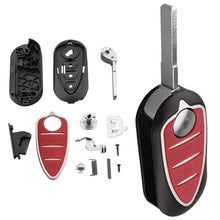 Carica l'immagine nel visualizzatore di Gallery, 3 button custodia chiave a guscio per Alfa R0me0 Mito / Giulietta 159 GTA