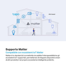 Carica l'immagine nel visualizzatore di Gallery, Tapo P125M Presa Smart Matter Italiana WiFi Energia Alexa Google