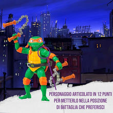 Carica l'immagine nel visualizzatore di Gallery, Giochi Preziosi - Michelangelo Tartarughe Ninja Caos Mutante, Michelangelo in versione Action Figure Base Articolata da 12 cm, Personaggio con Armi da Combattimento, Per Bambini dai 4 anni