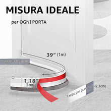 Carica l'immagine nel visualizzatore di Gallery, Guarnizione per porta, autoadesiva, con spazzola per porta, guarnizione a spazzola, guarnizione per porta della stanza, 