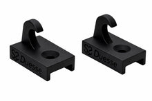 Carica l'immagine nel visualizzatore di Gallery, Duesse 2 Ganci per Zanzariere Scorrevoli Laterali – Alta Resistenza – Made in Italy – Colore Nero – Set da 2 Pezzi – Com