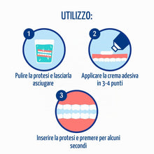 Carica l'immagine nel visualizzatore di Gallery, Kukident Crema adesiva professionale – Protezione adesiva per protesi dentali, tenuta extra forte – Effetto rapido e dur