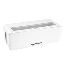 Carica l'immagine nel visualizzatore di Gallery, Amazon Basics Scatola portacavi per nascondere e organizzare i cavi, grande, colore: bianco