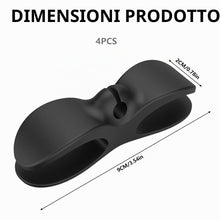 Carica l'immagine nel visualizzatore di Gallery, 4 Pezzi Organizer per Cavi Autoadesivo Avvolgicavo Clip Porta Cavi Guida Cavi Riduttore di Lunghezza per Elettrodomestic