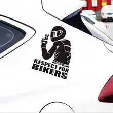 Carica l'immagine nel visualizzatore di Gallery, 3 Pezzi Adesivi per Auto Rispetto per Motociclisti Decorazione per Auto Moto Computer Portatile Skateboard per Veicoli A