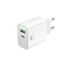 Carica l'immagine nel visualizzatore di Gallery, Ewent Caricatore Rapido 30W USB-C Power Delivery + USB-A QC3.0, Carica Veloce iPhone e Android di nuova generazione, Dop