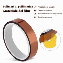 Carica l'immagine nel visualizzatore di Gallery, Gebildet 6 pezzi Polyimide Nastro Resistenti ad Alta Temperatura con Adesivo in Silicone, Kapton Nastro per Mascheratura