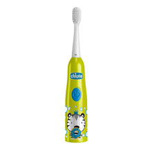 Carica l'immagine nel visualizzatore di Gallery, Chicco Spazzolino Elettrico a Batteria per Bambini, con Setole Morbide, Adatto ai Bambini dai 3 Anni in Su, Testa Vibran