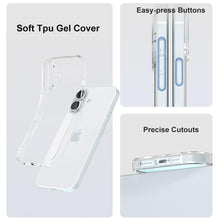 Carica l'immagine nel visualizzatore di Gallery, Captor Cover iPhone 16, Custodia Trasparente in Silicone Morbido, Protezione Fotocamera, Anti-Ingiallimento, Flessibile 