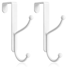 Carica l'immagine nel visualizzatore di Gallery, niffgaff Set di 2 ganci da porta, appendiabiti resistente da appendere alla porta, adatto per porte interne fino a 3,7 c
