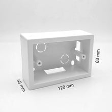 Carica l'immagine nel visualizzatore di Gallery, 1 Pezzo Scatola esterna 503 Cassetta da parete 3 moduli 3 posti bianco per prese elettriche compatibile con tutte le ser