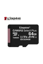 Carica l'immagine nel visualizzatore di Gallery, Kingston Canvas Select Plus SDCS2/64GB Scheda microSD Classe 10 con Adattatore SD Incluso, 64 GB