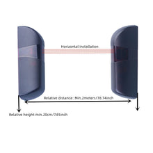 Carica l'immagine nel visualizzatore di Gallery, Coppia Di Fotocellule a Infrarossi Universali Per Sensore Esterno Automatico per Cancello Garage 12V / 24V AC DC
