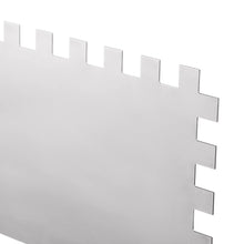 Carica l'immagine nel visualizzatore di Gallery, Mivos Cazzuola Dentata 12 x 12, in Acciaio Inox, Con Impugnatura Morbida, Dentatura da 12 mm, Senza Ruggine, 270 x 130