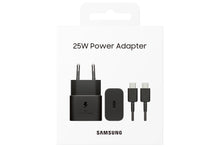 Carica l'immagine nel visualizzatore di Gallery, Samsung Caricabatterie Super Fast Charging (25W), Con Cavo, Black