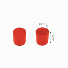 Carica l'immagine nel visualizzatore di Gallery, Simoni Racing ARTC Kit Pop-off con Mini Filtro Nero 25 mm e Cup Stopper Rosso, per Abarth 500 595 Grande Punto e Alfa Ro