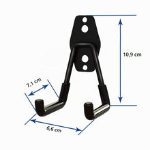Carica l'immagine nel visualizzatore di Gallery, Ganci per garage robusti, ganci per garage, organizer per attrezzi da giardino, ganci in acciaio (2 pezzi, piccoli ganci