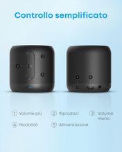 Carica l'immagine nel visualizzatore di Gallery, Soundcore di Anker Mini Cassa Bluetooth Portatile, Cassa Tascabile Altoparlante Bluetooth Portatile con Bassi Potenti, R