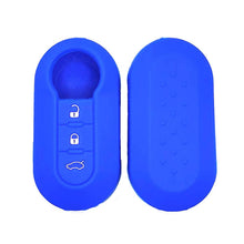 Carica l'immagine nel visualizzatore di Gallery, Cover Chiave Fiat in silicone Guscio per chiavi auto Cover chiavi auto per Fiat Panda Punto 500 Bravo Grande Doublò Cust