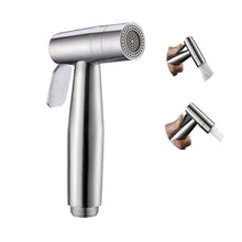 Carica l'immagine nel visualizzatore di Gallery, Doccia Bidet Portatile, Modalità a 2 funzioni Doccetta per Bide t in Acciaio Inossidabile Idroscopino per WC, Spruzzator