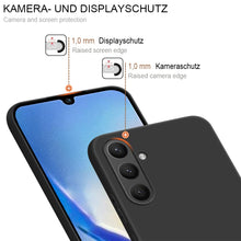 Carica l'immagine nel visualizzatore di Gallery, HSP Cover per Samsung Galaxy A34 5G, Custodia Silicone, Slim Case, Nera