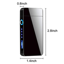 Carica l'immagine nel visualizzatore di Gallery, Idee Regalo per Papà, Regali Festa del Papà, Accendino Elettrico, USB Accendino Elettronico Touchscreen Antivento Senza Fiamma Accendino Ricaricabile Accendino, Regali Uomini, Papà, Lui