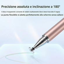 Carica l'immagine nel visualizzatore di Gallery, 3 Pezzi Pennini Capacitivi per Touch Screen ad Alta Sensibilità, Stilo 2 in 1 con Punta a Disco e Punta in Fibra, Penna 