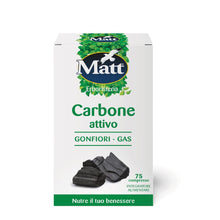 Carica l'immagine nel visualizzatore di Gallery, Matt, Carbone Attivo Vegetale, Integratore Alimentare, 75 Compresse