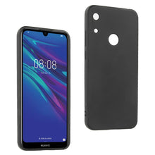 Carica l'immagine nel visualizzatore di Gallery, REY Cover in Gel TPU Nera per Huawei Y6 2019, Ultra Sottile 0,33 mm, Morbido Flessibile, Custodia Silicone