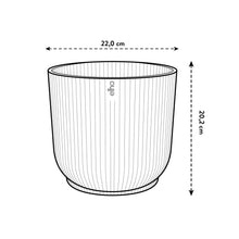 Carica l'immagine nel visualizzatore di Gallery, elho vibes fold round 22cm vaso da fiori - Linen White