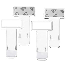 Carica l'immagine nel visualizzatore di Gallery, 4 PCS Clip per Biglietto Parabrezza Supporto Trasparente Porta Ttessere Plastica Clip,Auto Porta Biglietti Trasparente,P