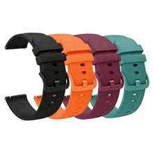 Carica l'immagine nel visualizzatore di Gallery, 4Pcs Cinturino per Orologi da 22mm Gomma, Leggeri Cinturini, Impermeabile Cinturini in Morbida, Fibbia in Metallo per Uo