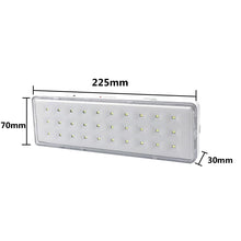 Carica l'immagine nel visualizzatore di Gallery, Silamp Lampada di Emergenza LED 3W 30 LED Solo Emergenza Bianco 200 Lumen 6400K IP20