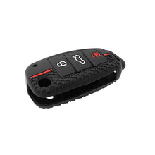 Carica l'immagine nel visualizzatore di Gallery, JZK 3 pulsanti guscio protettivo per chiave auto per Audi chiave, custodia per chiave auto, cover in silicone per chiave
