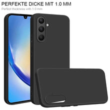 Carica l'immagine nel visualizzatore di Gallery, HSP Cover per Samsung Galaxy A34 5G, Custodia Silicone, Slim Case, Nera