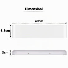 Carica l'immagine nel visualizzatore di Gallery, Lightess 18W Applique da Parete Interno Lampada 40cm Bianco Caldo
