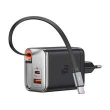 Carica l'immagine nel visualizzatore di Gallery, Mcdodo Caricatore USB C 40W con Cavo Retrattile USB C Alimentatore Tipo C Rapido Retrattile 3-Port Presa C Caricabatteri