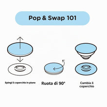Carica l'immagine nel visualizzatore di Gallery, PopSockets PopGrip - Supporto e Impugnatura per Telefoni Cellulari e Tablet con un Top Intercambiabile - Dove White Marb