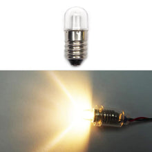 Carica l'immagine nel visualizzatore di Gallery, 10 set Lampadine LED 24v Bianco Caldo AC E10 Lampadine SMD 0,5 W 60LM Lampadine con base a vite + E10 Base (24v, Bianco 