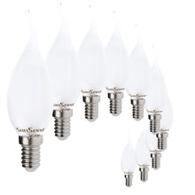Carica l'immagine nel visualizzatore di Gallery, SUNSEED 10x Lampadina E14 Filamento LED Opalina 4W Colpo di Vento 470 Lm Luce Calda 2700K, 40W Equivalente