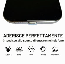 Carica l'immagine nel visualizzatore di Gallery, Tappi Antipolvere per iPhone 14/13/12/11/XS MAX/XR/XS/X/8/7 [4 Pezzi] Tappini di Protezione Connettore di Ricarica (Arge