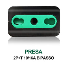 Carica l'immagine nel visualizzatore di Gallery, EXTRASTAR Presa Volante,presa salvaspazio Corner,2P+T,16A,230V,Nero,6 pezzi.