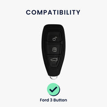 Carica l'immagine nel visualizzatore di Gallery, kwmobile Custodia Coprichiave Compatibile con Ford con 3 tasti Keyless Go Cover - Copri Telecomando Chiave Auto - Copri 