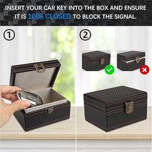 Carica l'immagine nel visualizzatore di Gallery, Faraday Box, Faraday Box per chiavi auto - RFID Signal Blocker, Antifurto, Anti-scansione, Anti-Gps Tracking, Portachiav