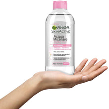Carica l'immagine nel visualizzatore di Gallery, Garnier SkinActive Acqua Micellare Tutto in 1, Per Pelli Sensibili, 100% del Trucco Rimosso, Pelle Detersa e Idratata pe
