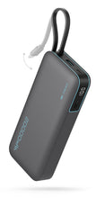 Carica l'immagine nel visualizzatore di Gallery, CUKTECH 45W 20000mAh Power Bank con Cavi Integrati, Ricarica Rapida Batteria Esterna con 2 Porte, Display Digitale, USB 