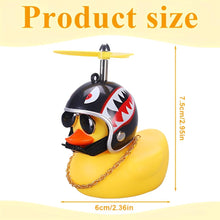 Carica l'immagine nel visualizzatore di Gallery, EIHI Paperella Moto, Rubber Duck, Paperella Bici, Paperella di Gomma,Giocattolo anatra Gialla Decorazioni per Cruscotto