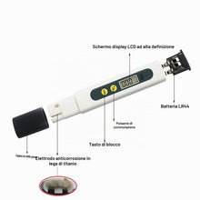 Carica l'immagine nel visualizzatore di Gallery, Tester di qualità dell'Acqua TDS, 0-999 PPM, Digitale Misuratore TDS per Acquari, Piscine, Acqua, Laboratorio, Idroponic