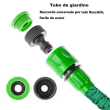 Carica l'immagine nel visualizzatore di Gallery, Tubo da Giardino Estensibile 15m (50FT), Tubo Irrigazione Flessibile Anti Attorcigliamento con Pistola Spruzzo 7 Funzion